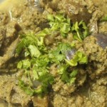 Stuffed baingan masala (Eggplant curry)