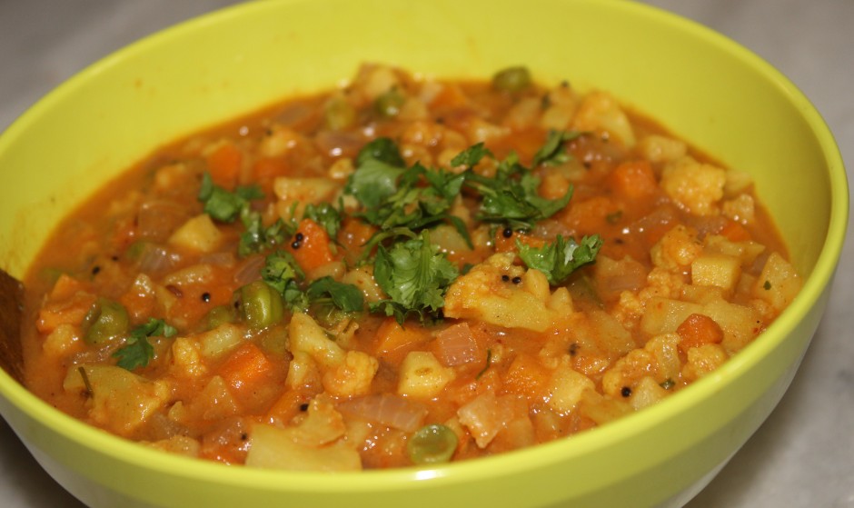 Mixed vegetable curry