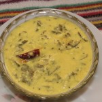 Palak ki kadhi (Spinach curry) recipe