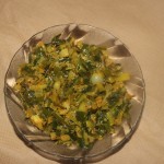Spring onions vegetable or kandha paat bhaji