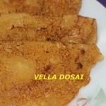 Vella dosai or bellada dosa or jaggery pancakes