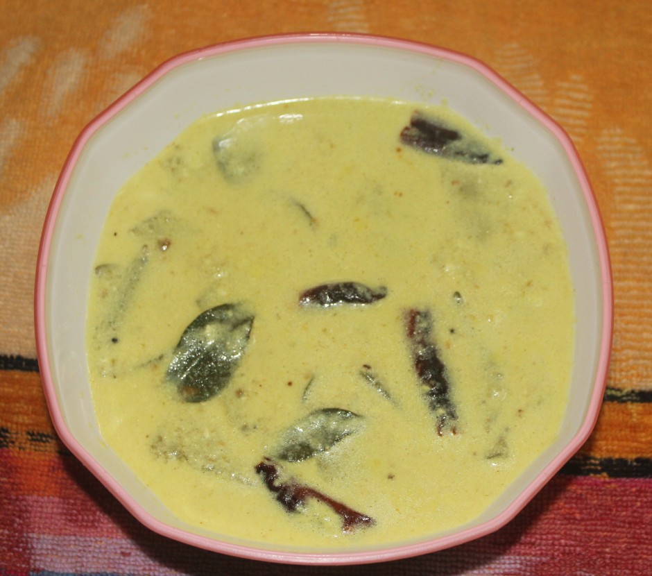 white pumpkin kadhi