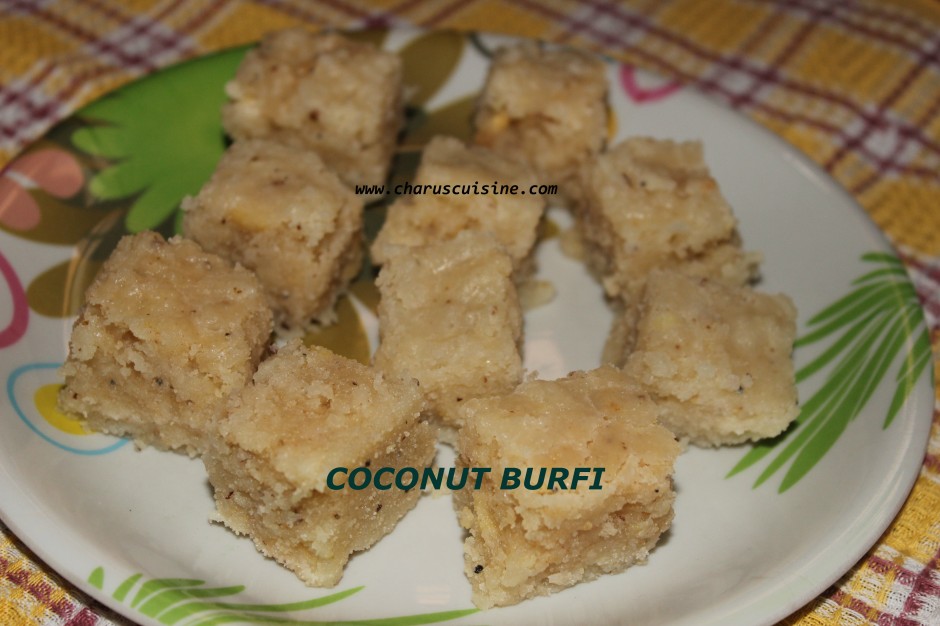 coconut burfi