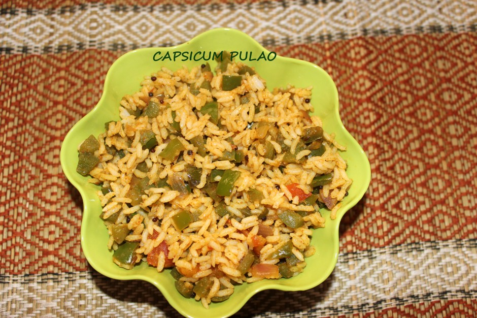 capsicum pulao