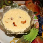 Rice kheer with jaggery or akki payasa