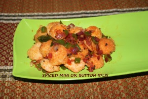 spiced mini idlis