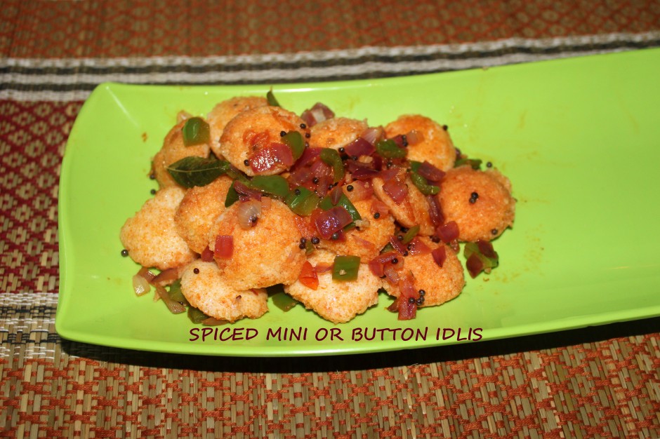 spiced mini idlis