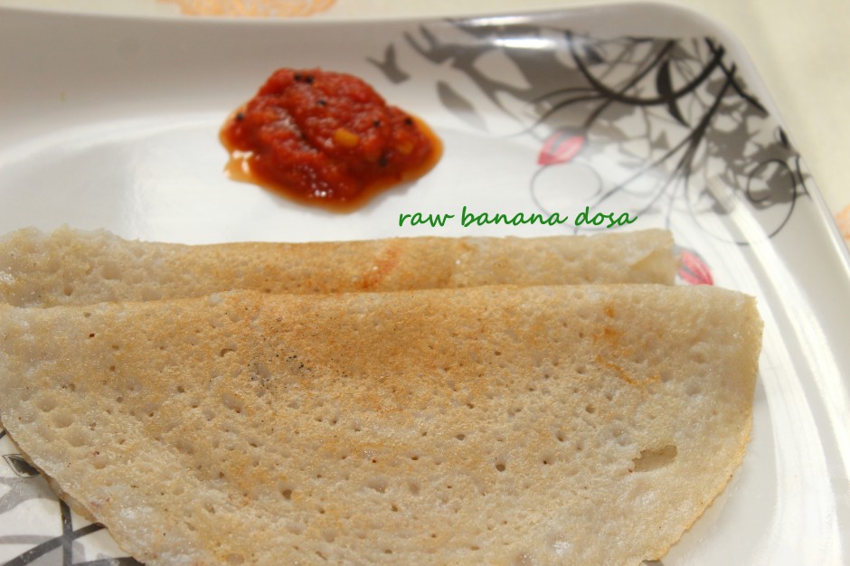 raw banana dosa
