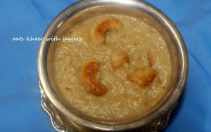 oats kheer with jaggery