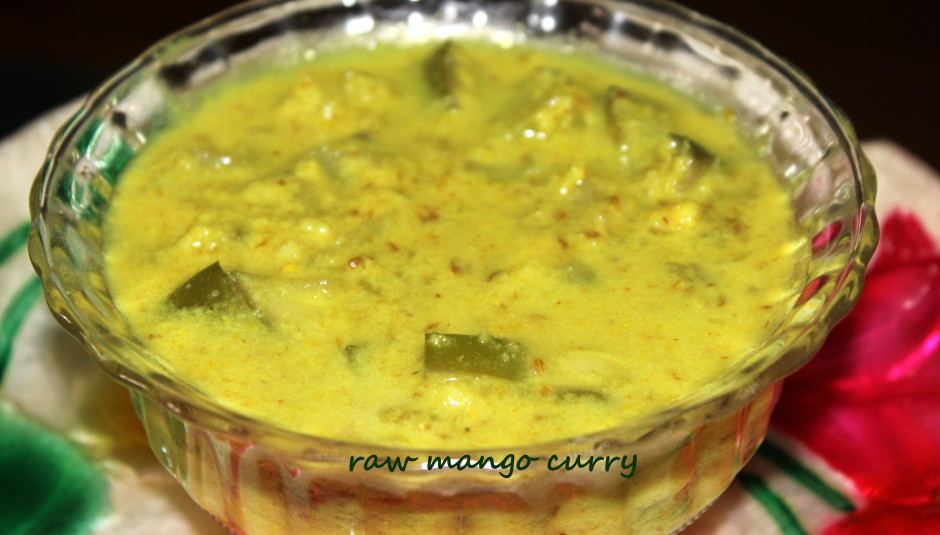 Raw mango curry/green mango curry recipe Kerala style CHARUS CUISINE