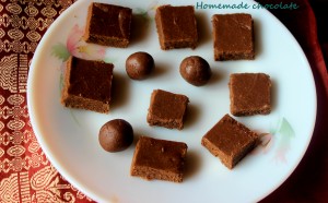 Homemade chocolate