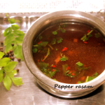 Pepper rasam recipe