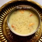 Sabudana (sago pearls) kheer recipe
