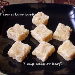 Seven cups cake (7 cup cake) or burfi recipe – Easy to make Indian Diwali sweet