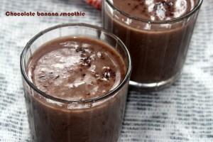 chcolate banana smoothie