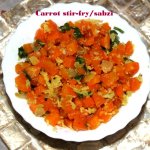 Carrot stir-fry – carrot palya – carrot poriyal – carrot subzi recipe