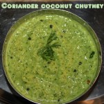 Coriander coconut chutney recipe – side dish for idlis/dosas