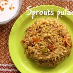Sprouts pulao recipe – how to make healthy green moong sprouts pulao recipe – healthy recipes