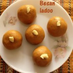 Besan ladoo recipe in Microwave – how to make besan ladoo in microwave (microwave recipes)