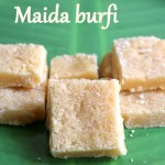 Maida burfi recipe – How to make maida burfi/barfi recipe – Diwali recipes