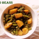 Aloo beans stir-fry recipe – How to make punjabi aloo beans sabzi recipe – side dish for rotis