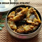 South Indian brinjal stir-fry recipe – How to make brinjal stir-fry recipe – side dish for rice/rotis