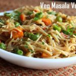 Veg Masala Vermicelli recipe – How to make veg masala vermicelli recipe – veg recipes