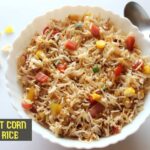 Sweet corn fried rice recipe – How to make corn fried rice recipe – rice recipes