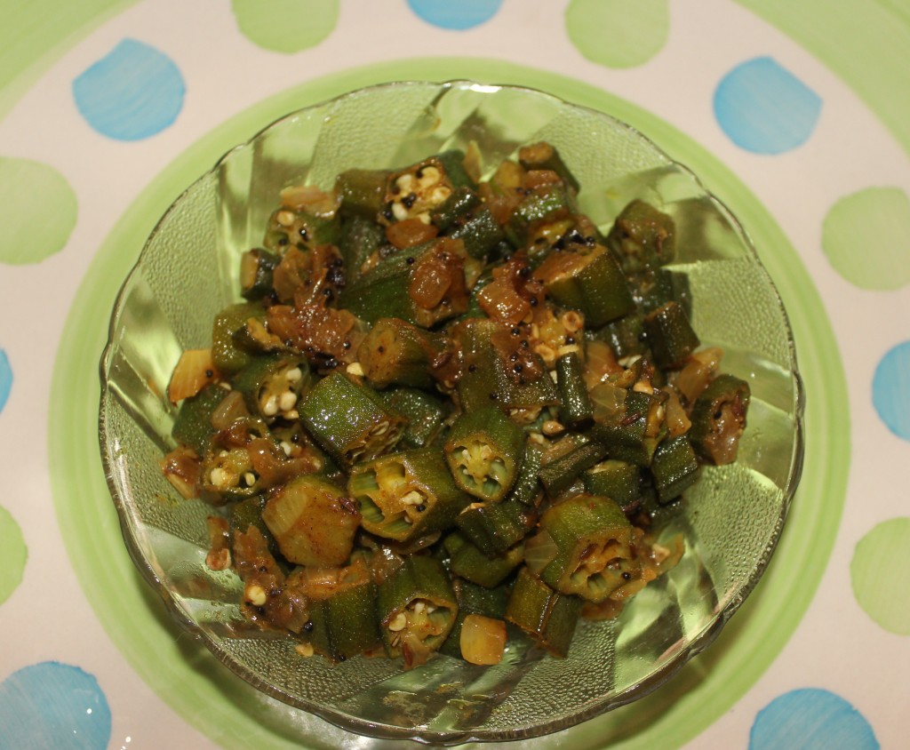 Bendekai palya or bhindi fry or okra subzi recipe – CHARUS CUISINE