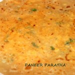Cottage cheese or paneer paratha