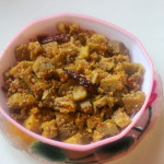 Yam poriyal or yam vegetable recipe