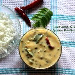 Sprouted green gram (moong) kadhi recipe