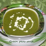 Green peas soup recipe