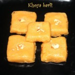 Khoya burfi or how to make mawa burfi/barfi recipe