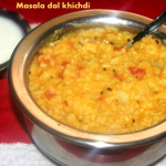Masala dal khichdi (with rice and moong dal) recipe