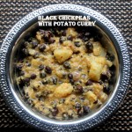 Black chickpeas and potato semi-dry curry (kala chana aur aloo curry) recipe