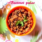 Beetroot rice or pulao recipe – how to make beetroot pulao/rice recipe