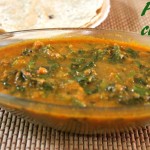 Palak curry recipe – how to make simple palak curry recipe – side dish for rotis/rice
