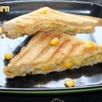 Sweet corn cheese sandwich recipe – How to make corn cheese sandwich recipe – sandwich recipes