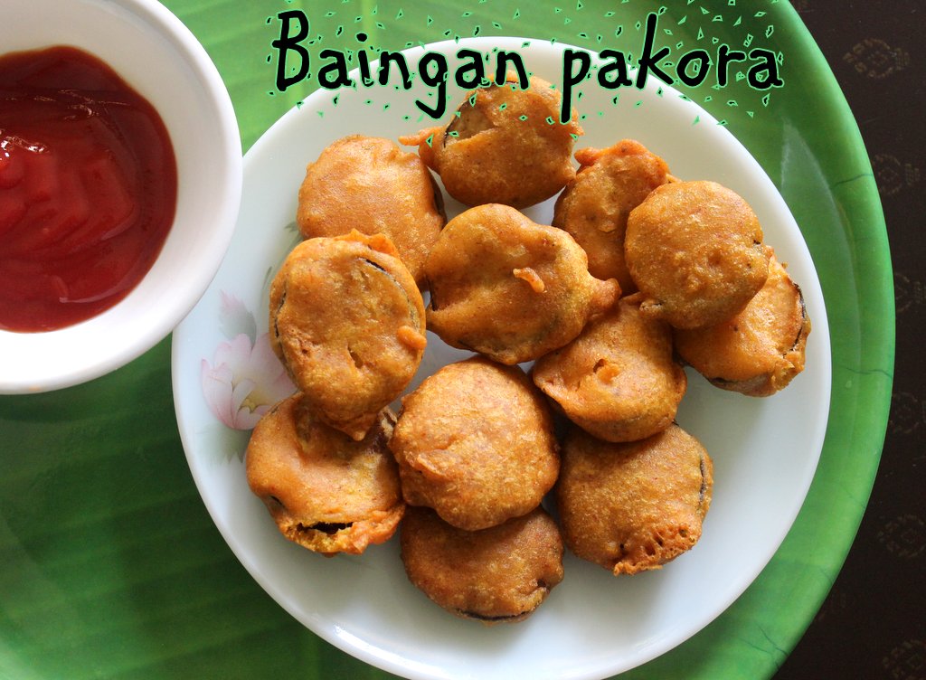 Baingan pakora recipe – How to make baingan pakora/brinjal fritters ...